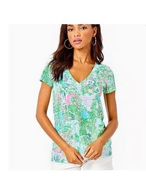 Lilly Pulitzer EUC Etta tee size XS Lilly loves Palm Beach